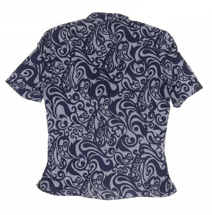 Womens UK Size S CC Blue Wrap Blouse