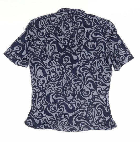 Womens UK Size S CC Blue Wrap Blouse