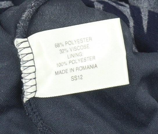 Womens UK Size S CC Blue Wrap Blouse