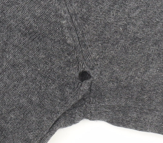 Oasis Women Grey Knit Long Sleeve Cowl Neck Dress XS