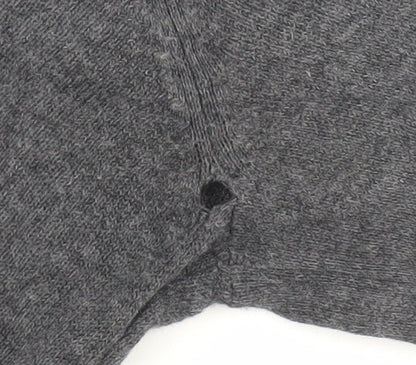 Oasis Women Grey Knit Long Sleeve Cowl Neck Dress XS