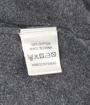 Oasis Women Grey Knit Long Sleeve Cowl Neck Dress XS