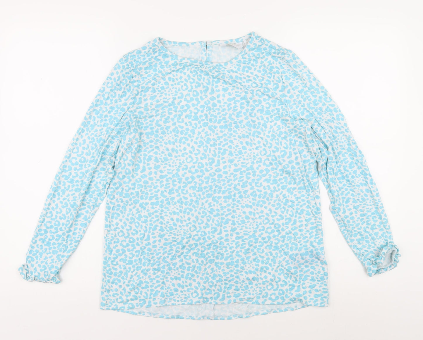 Dannii Minogue Women's Blue XS Crew Neck Blouse