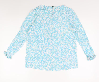 Dannii Minogue Women's Blue XS Crew Neck Blouse