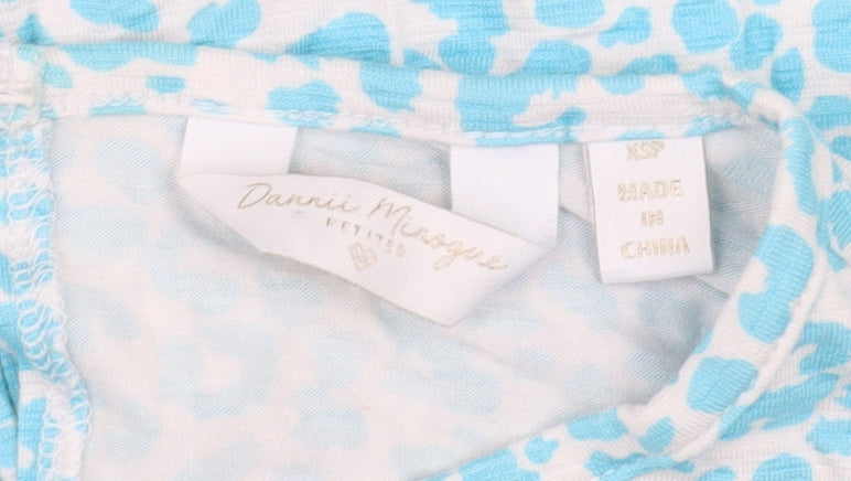 Dannii Minogue Women's Blue XS Crew Neck Blouse