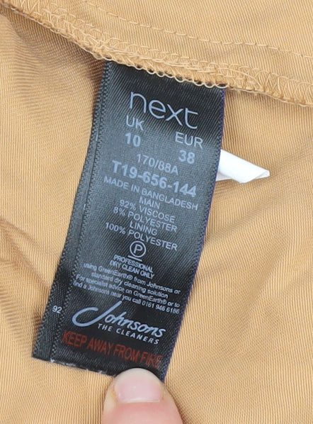 Womens UK Size 10 NEXT Beige Basic Jacket