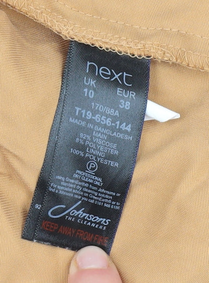 Womens UK Size 10 NEXT Beige Basic Jacket