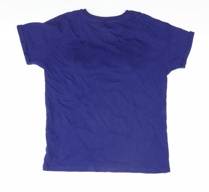 Marks and Spencer Girls Blue Graphic T-Shirt 12-13 Years