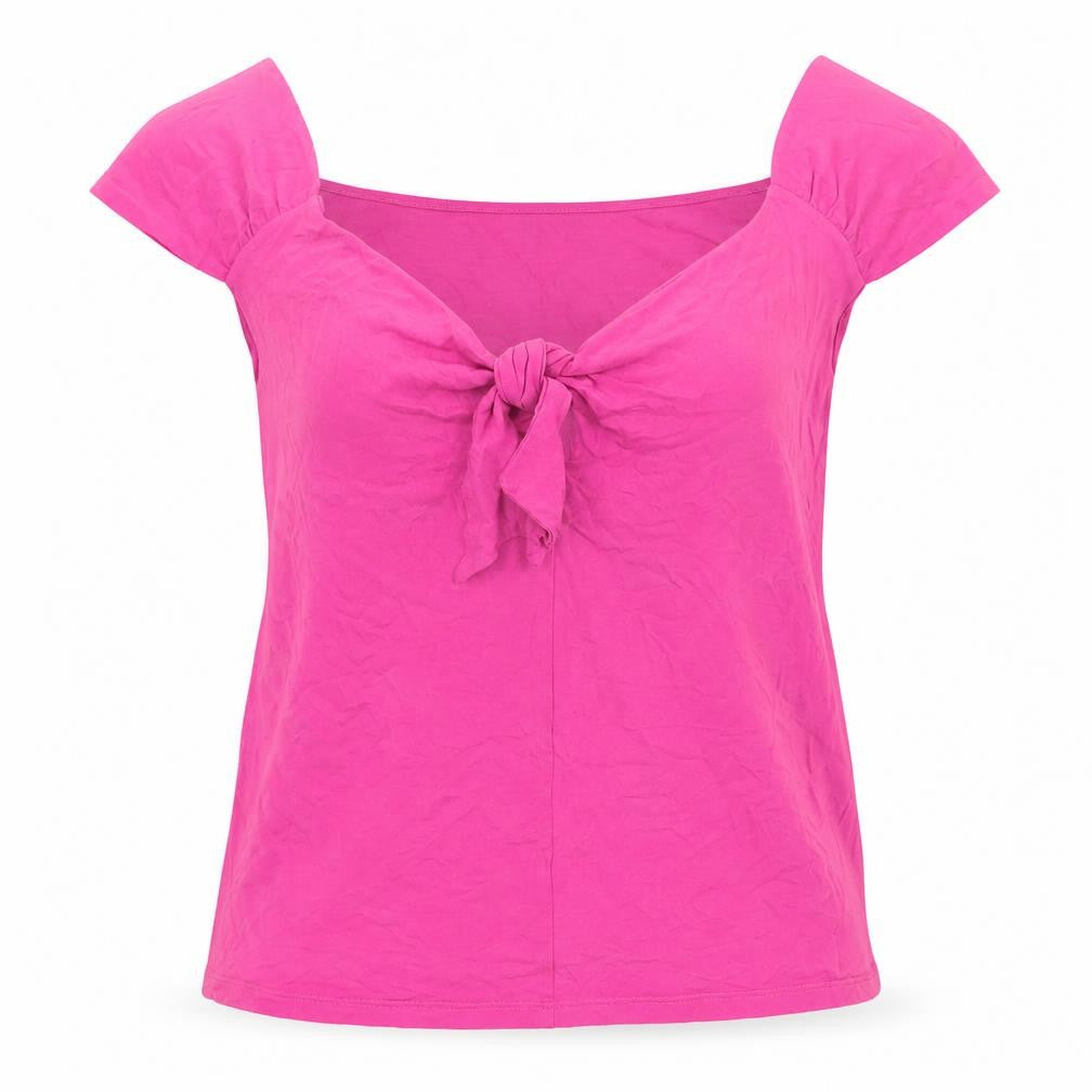 Womens UK Size 14 Artigiano Pink Basic Blouse