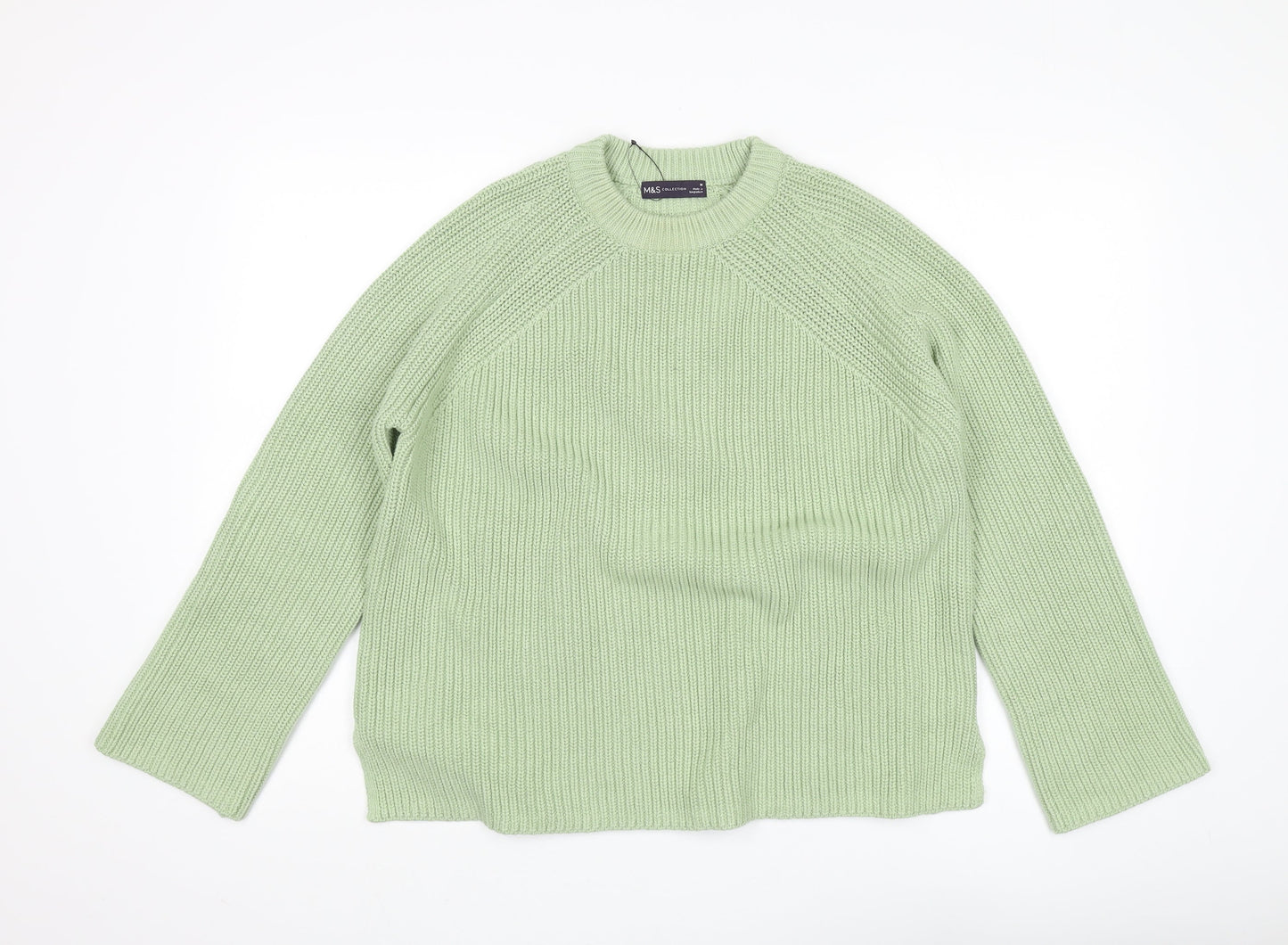 Womens UK Size M Marks and Spencer Green Pullover Jumper