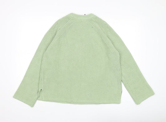 Womens UK Size M Marks and Spencer Green Pullover Jumper