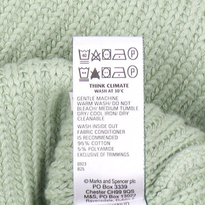 Womens UK Size M Marks and Spencer Green Pullover Jumper