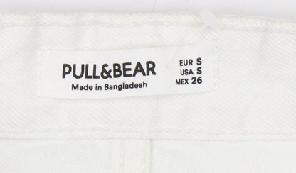 Pull & Bear Women's White Midi Pencil Skirt, Size S