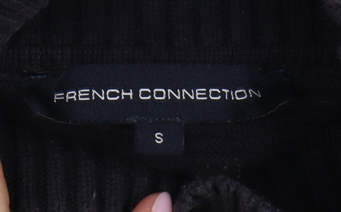 Womens UK Size S French Connection Black Pullover Jumper