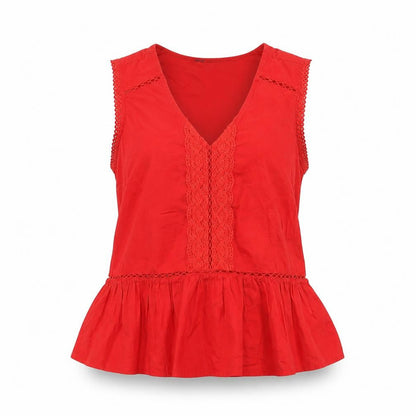 Womens UK Size 8 Marks and Spencer Red Camisole Blouse