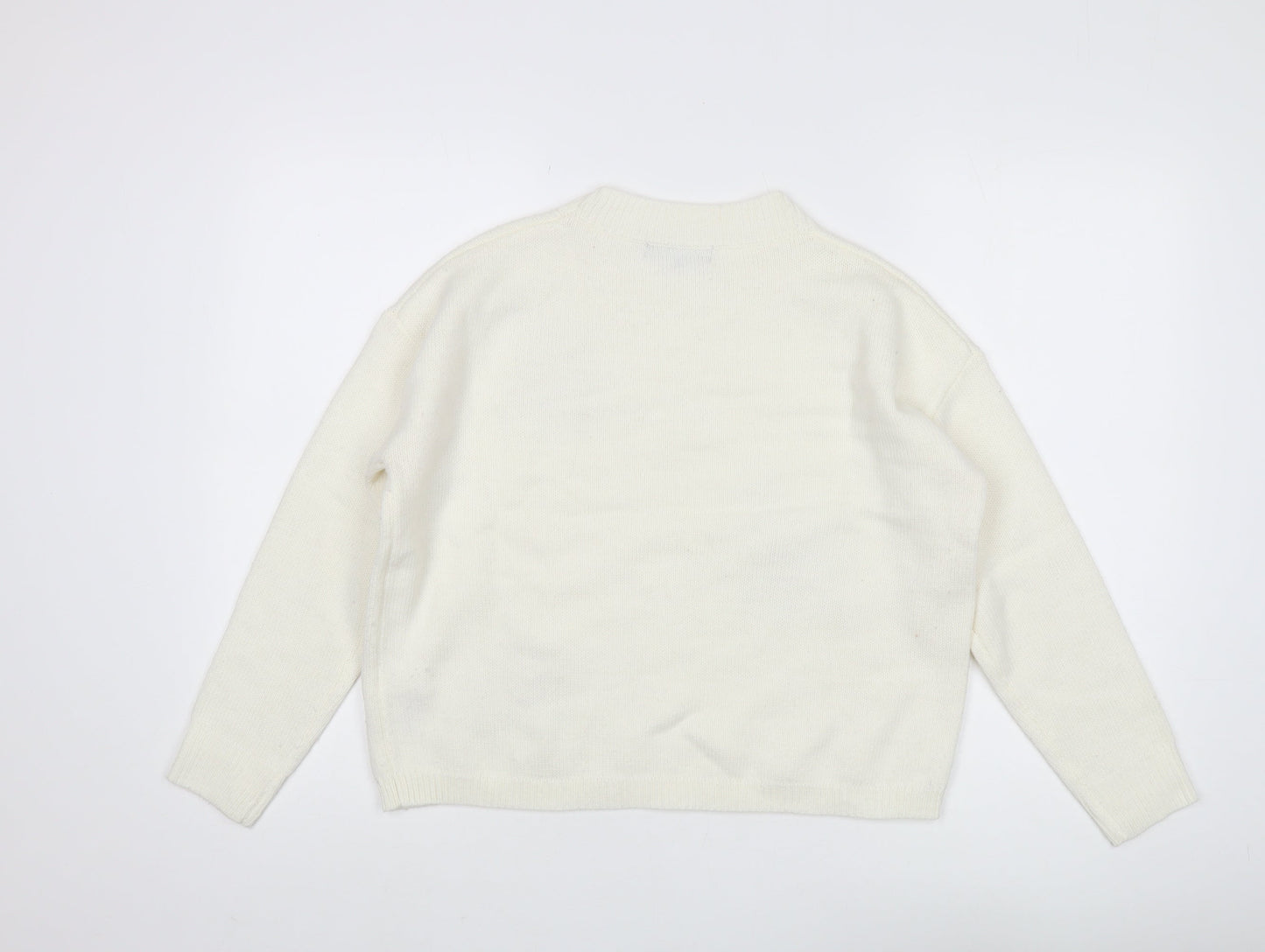 Womens UK Size S Cameo Rose Ivory Pullover Jumper