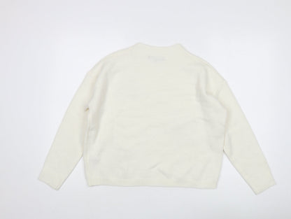 Womens UK Size S Cameo Rose Ivory Pullover Jumper