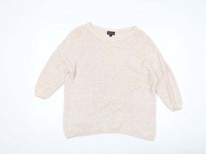 Womens UK Size 6 Topshop Pink Pullover Jumper