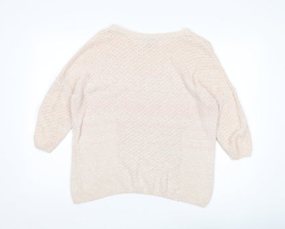 Womens UK Size 6 Topshop Pink Pullover Jumper