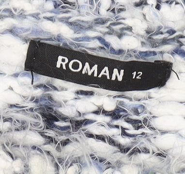 Womens UK Size 12 Roman Blue Jumper Jumper
