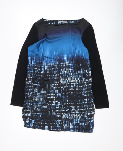 Womens UK Size 12 Marks and Spencer Blue Jersey Blouse