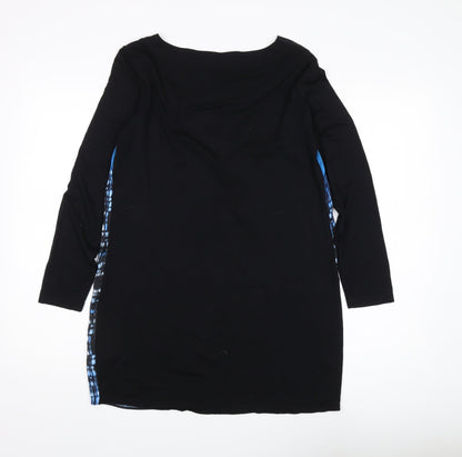 Womens UK Size 12 Marks and Spencer Blue Jersey Blouse