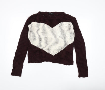 Womens UK Size 10 Dorothy Perkins Brown Pullover Jumper