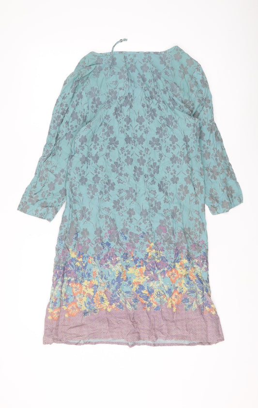 Marks & Spencer Women's Multicoloured Floral Shift Dress Size 12