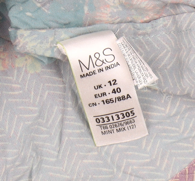 Marks & Spencer Women's Multicoloured Floral Shift Dress Size 12