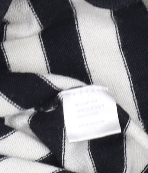 Pop England Women's Mock Neck Striped Jumper - M