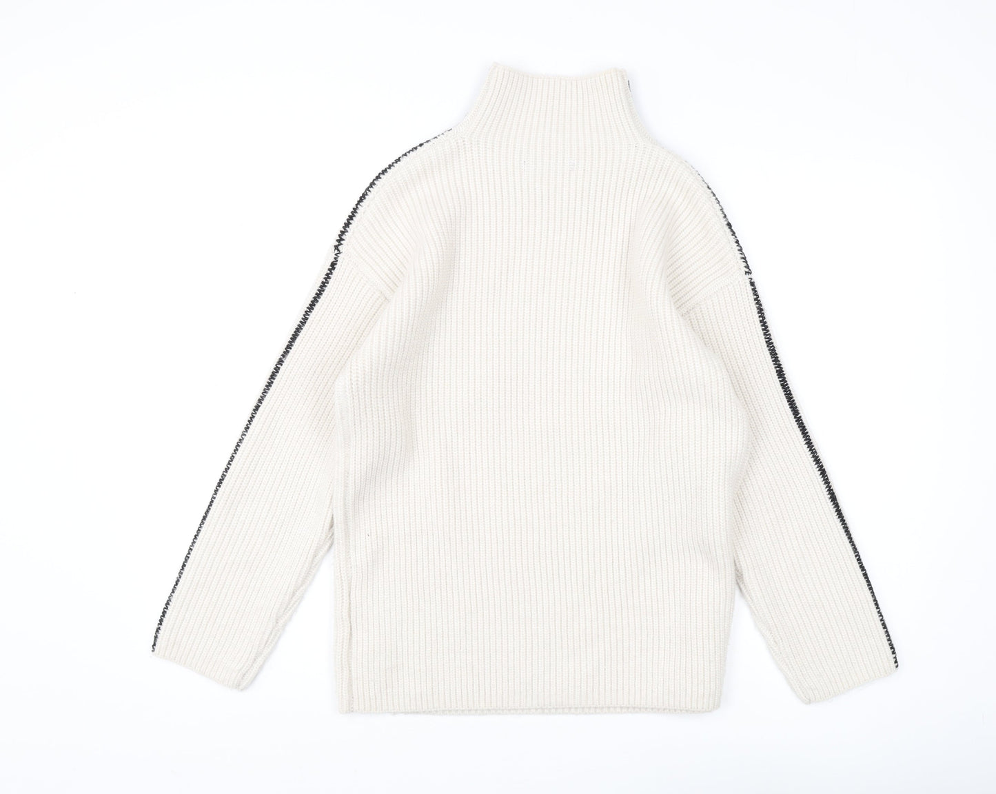 Marks and Spencer Women's Ivory Roll Neck Jumper S