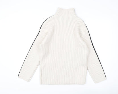 Marks and Spencer Women's Ivory Roll Neck Jumper S