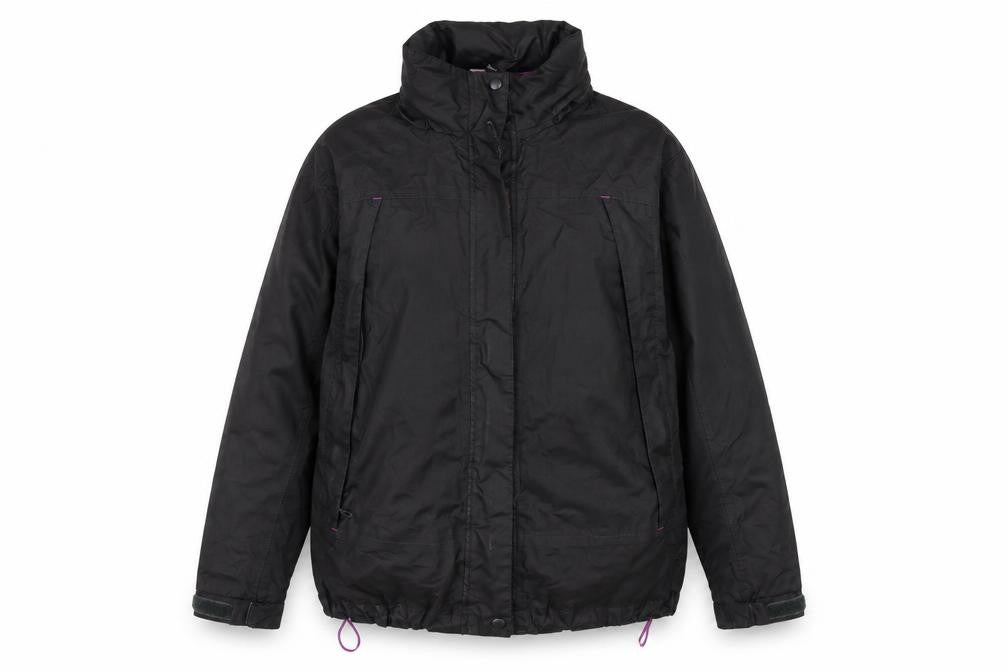 Womens UK Size L Crane Black Rain Coat