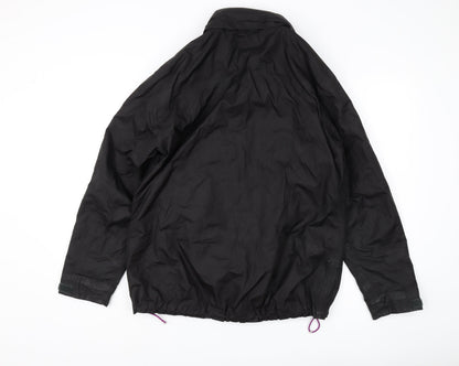 Womens UK Size L Crane Black Rain Coat