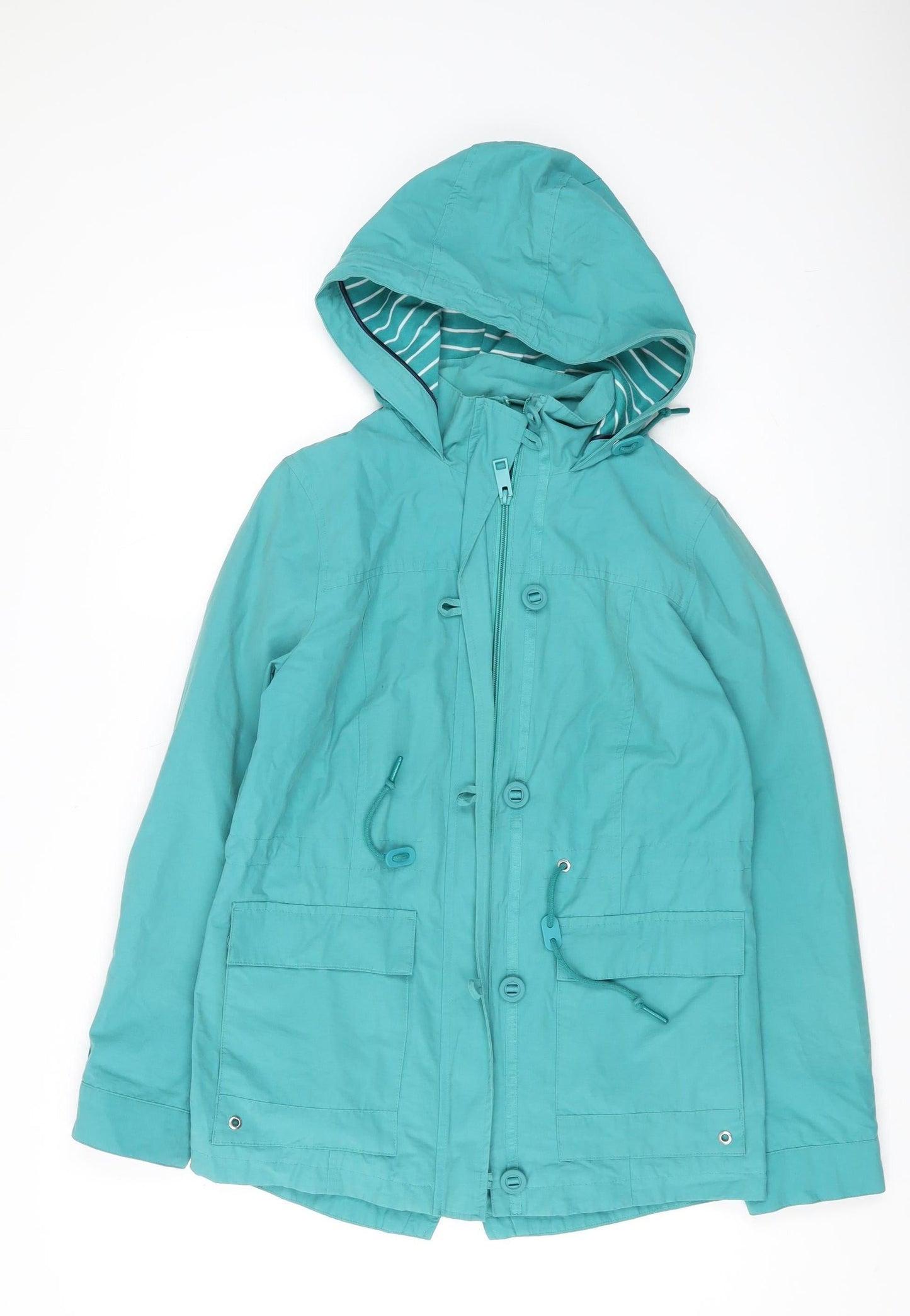 Womens UK Size 8 Marks and Spencer Green Parka Coat