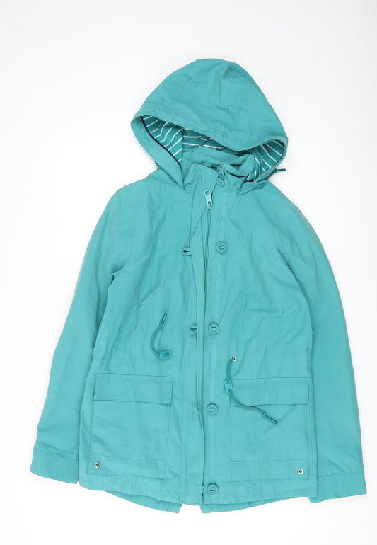 Womens UK Size 8 Marks and Spencer Green Parka Coat