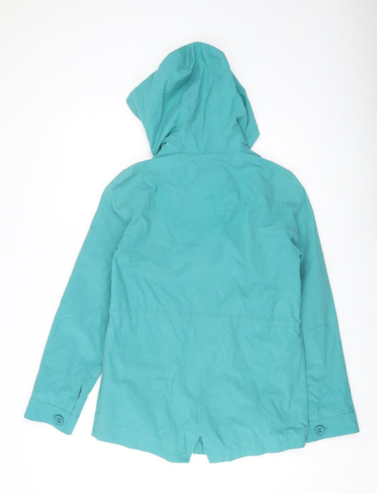 Womens UK Size 8 Marks and Spencer Green Parka Coat