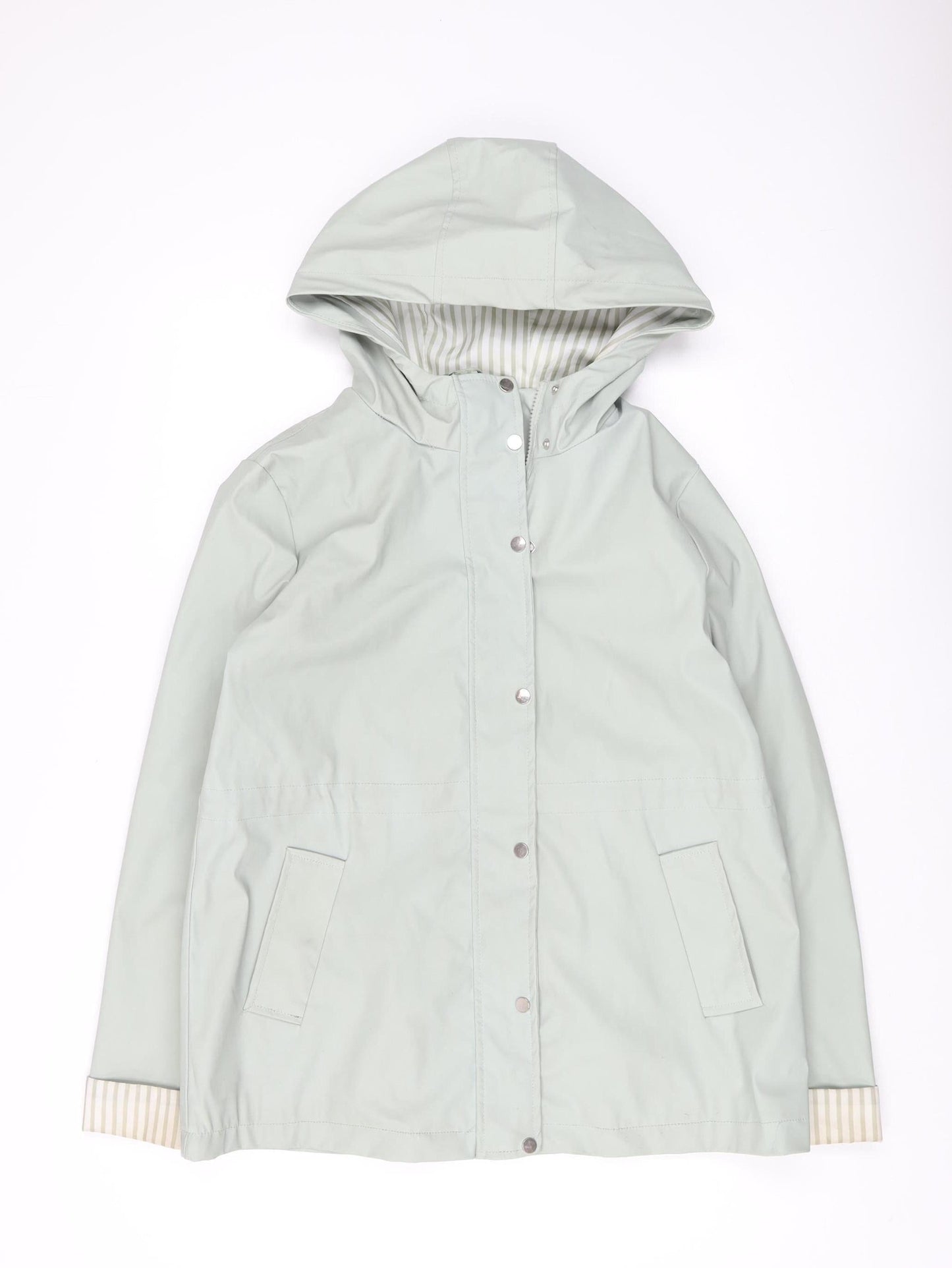 Womens UK Size 10 New Look Green Parka Coat