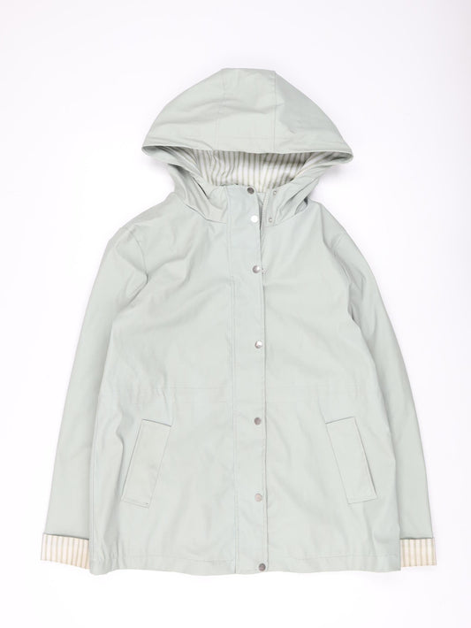 Womens UK Size 10 New Look Green Parka Coat