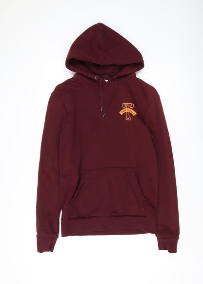 Mens UK Size S NEXT Red Pullover Hoodie