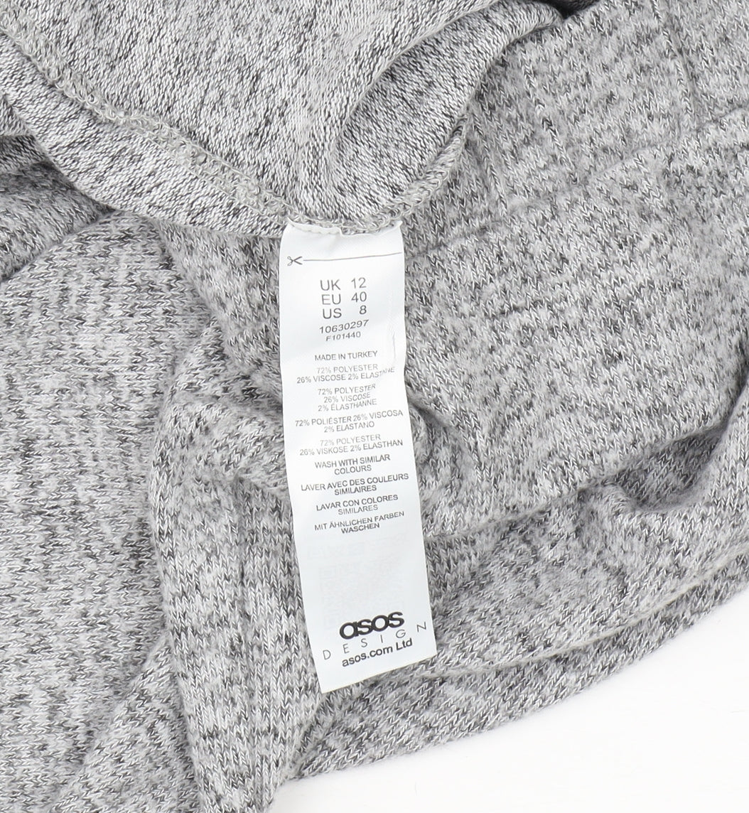 Womens UK Size 12 ASOS Regular Fit  Grey Trousers