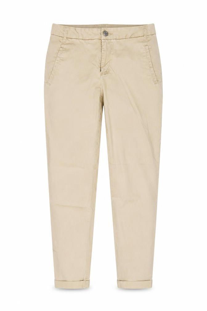 Womens UK Size S VILA Regular Fit Chino Beige Trousers