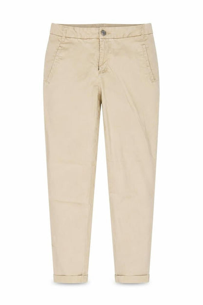 Womens UK Size S VILA Regular Fit Chino Beige Trousers
