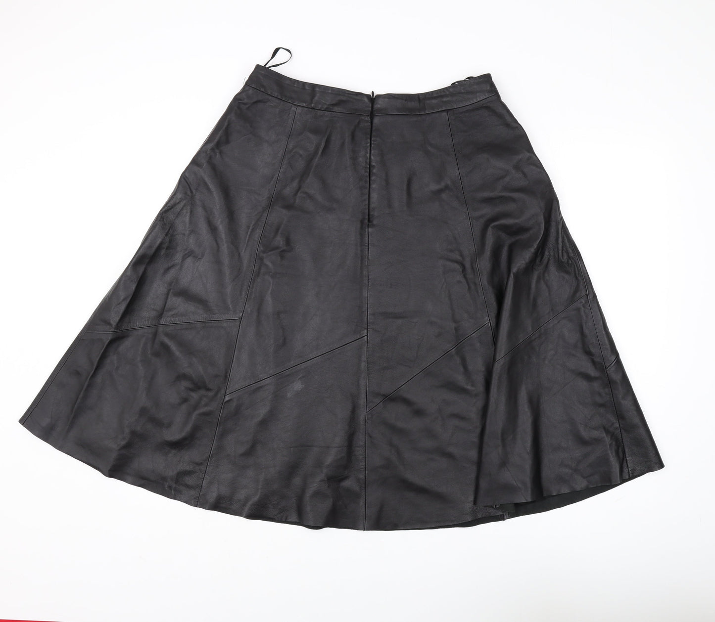 Banana Republic Women's Black Leather A-Line Skirt Size 8