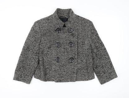 Limited Collection Women's Cropped Pea Coat, Size 12