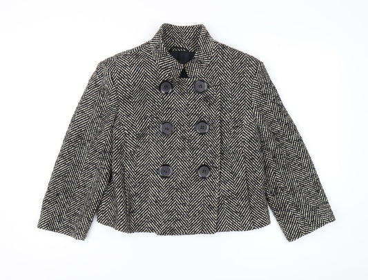 Limited Collection Women's Cropped Pea Coat, Size 12