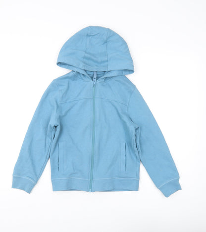 John Lewis Boys Blue Full Zip Hoodie - 6 Years