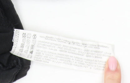 Pull&Bear Women's Black Cotton Dress Size 12