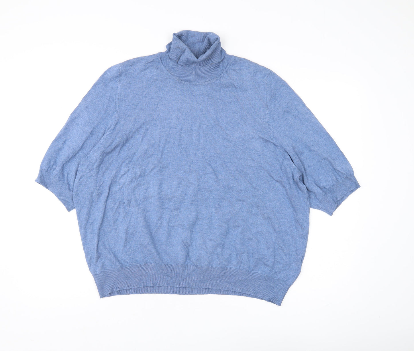 Womens UK Size 16 Marks and Spencer Blue Pullover Jumper