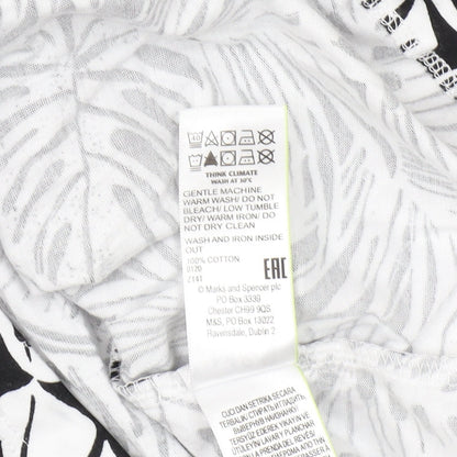 Marks and Spencer Women's Black Floral T-Shirt Dress